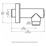 Conector Ducha Flex&iacute;vel 175cm Perflex