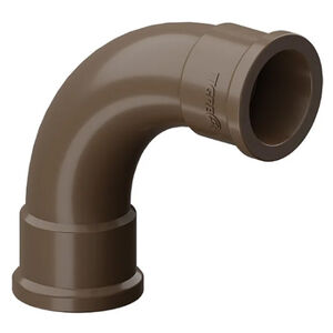 Curva 90&deg; PVC Sold&aacute;vel 20mm Marrom Tigre