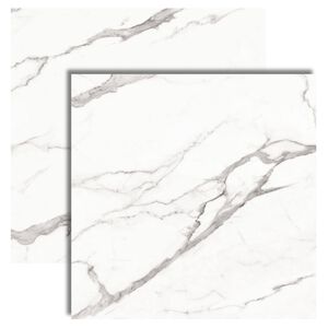 Piso Cer&acirc;mico Marmorizado Polido Borda Retificada 76x76cm 177000 Realce (Caixa com 1,73m&sup2;)