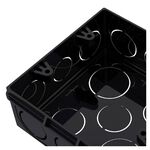 Caixa de Luz Tigreflex 4"x4" Preta Tigre