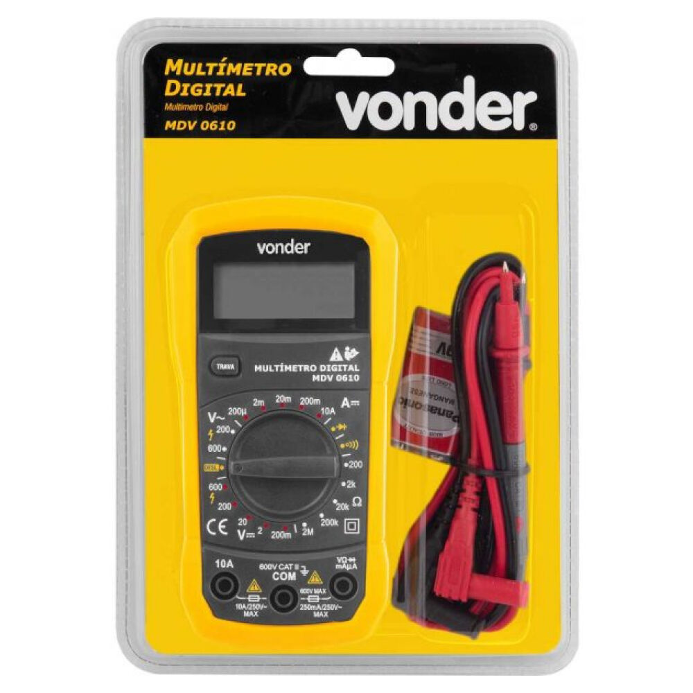 Mult&iacute;metro Digital MDV 0610 Vonder