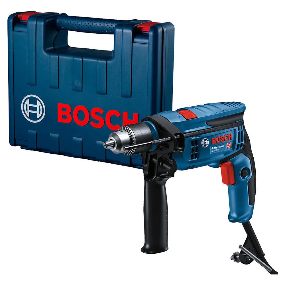 Furadeira de Impacto GSB 13 RE com Maleta Azul 750W 220V Bosch