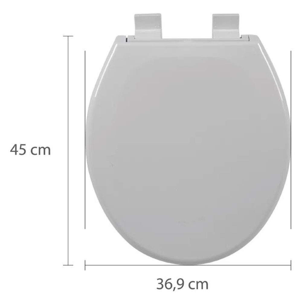 Assento Sanit&aacute;rio Oval Soft Close com Fechamento Suave Astra Branco