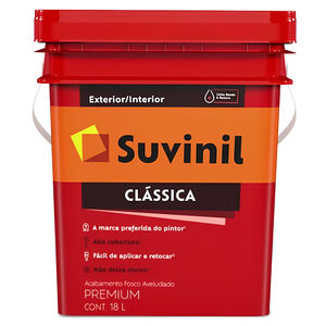Tinta L&aacute;tex Cl&aacute;ssica Premium Fosco Aveludado 18L Suvinil