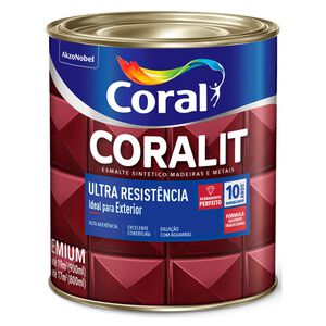 Esmalte Sint&eacute;tico Fosco Coralit Ultra Resist&ecirc;ncia 900ml Coral