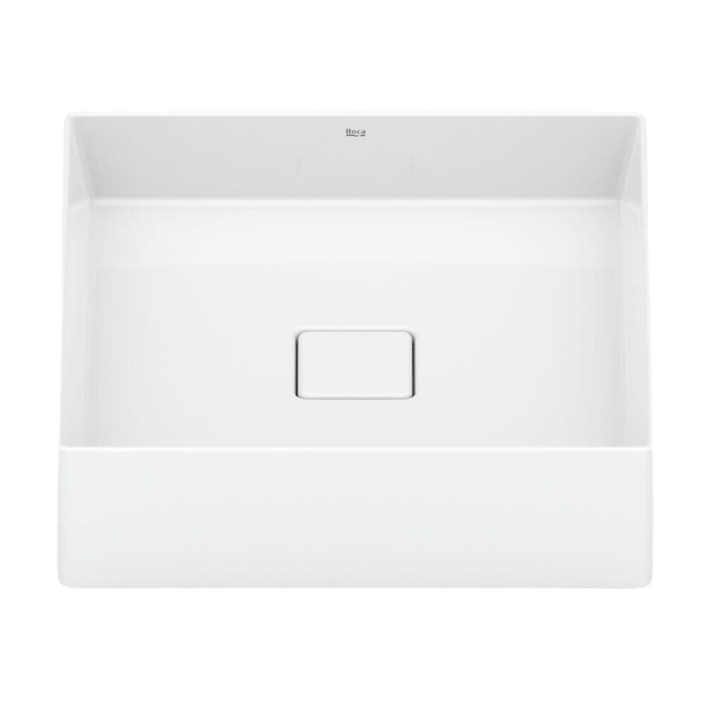 Cuba de Apoio Terra T5 Quadrada 40x40cm Branca Roca