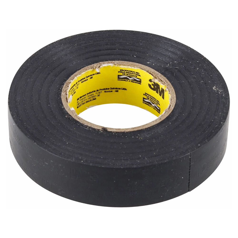 Fita Isolante 19mm x 20m Scotch 33+ Preta 3M