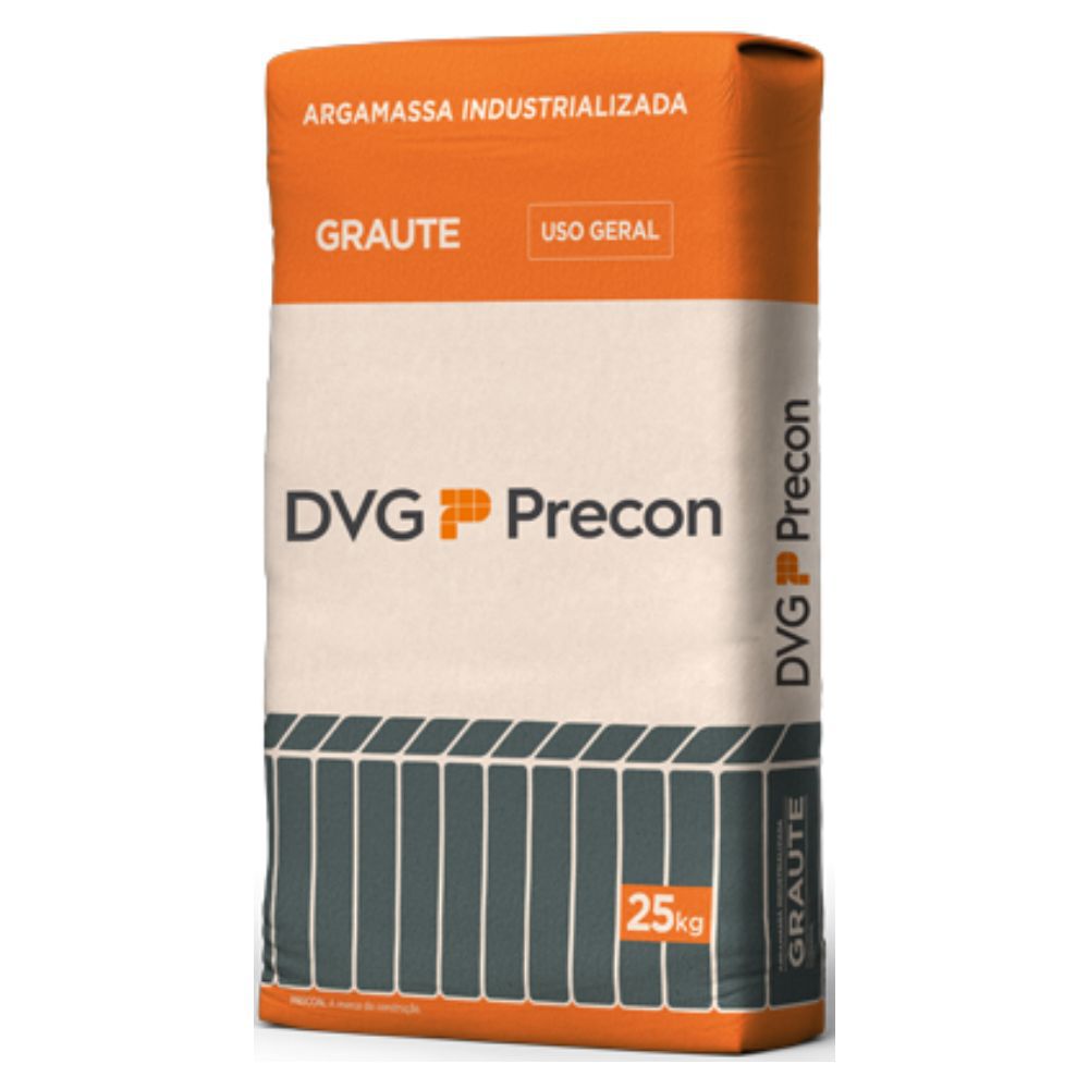 Argamassa Graute Uso Geral 25kg Cinza DVG Precon