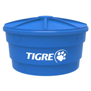 Caixa d'&aacute;gua 1.000L  de Polietileno com Tampa Azul Tigre