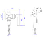 Ducha Higi&ecirc;nica com Registro e Deriva&ccedil;&atilde;o Soul Cromado Deca