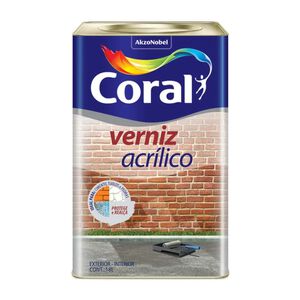 Verniz Acr&iacute;lico 18L Incolor Coral