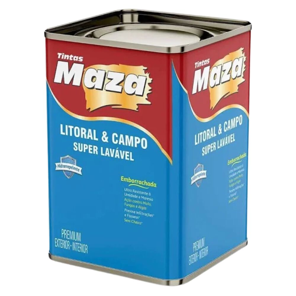 Tinta Acr&iacute;lica Emborrachada Litoral & Campo 18L Maza