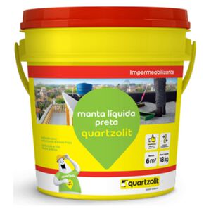 Impermeabilizante Manta L&iacute;quida Preto Quartzolit