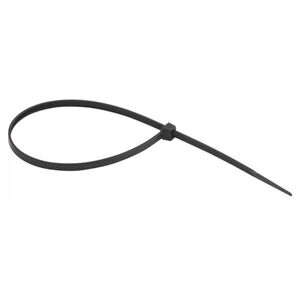 Abra&ccedil;adeiras de Nylon Preta 140mm x 2,5mm com 100 Unidades Nove54