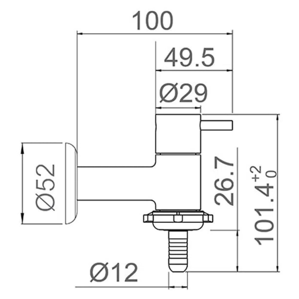 Torneira para Tanque e Jardim Bico Uni&atilde;o Lorenzetti