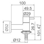 Torneira para Tanque e Jardim Bico Uni&atilde;o Lorenzetti