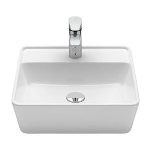Cuba Apoio 42x42cm com Mesa Optica CQ42 Branco Roca