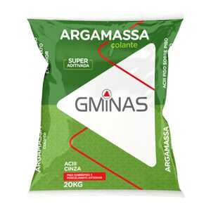 Argamassa ACIII Uso Interno e Externo Colante 20kg Cinza GMINAS