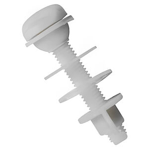 Conjunto de Parafuso para Fixa&ccedil;&atilde;o de Caixa Acoplada Branco Astra