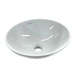 Cuba de Apoio para Lavat&oacute;rio Oval North 40x35cm Branca Addra