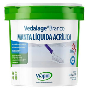 Manta L&iacute;quida 14L 18Kg Branco Vedalage Viapol