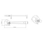 Chave Ajust&aacute;vel para Porcas 10" Tramontina com Corpo Forjado em A&ccedil;o Carbono Cromado