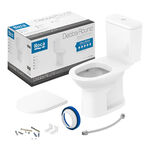 Kit Vaso Sanit&aacute;rio com Caixa Acoplada e Assento Sanit&aacute;rio Debba Round Branco Roca