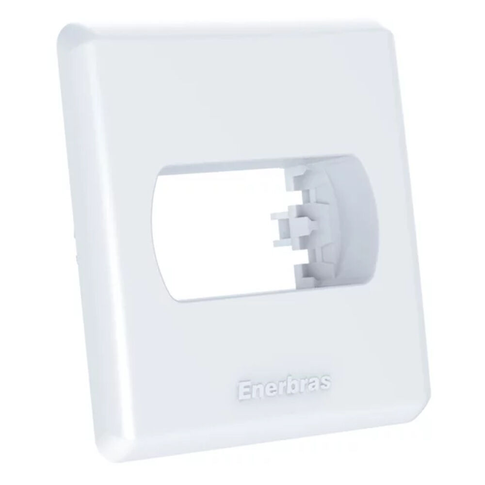 Placa 1 M&oacute;dulo Neo Sottile Branco Enerbras