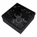 Caixa de Luz Tigreflex 4"x4" Preta Tigre