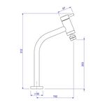 Torneira de Mesa Bica M&oacute;vel para Cozinha Link Cromado Deca