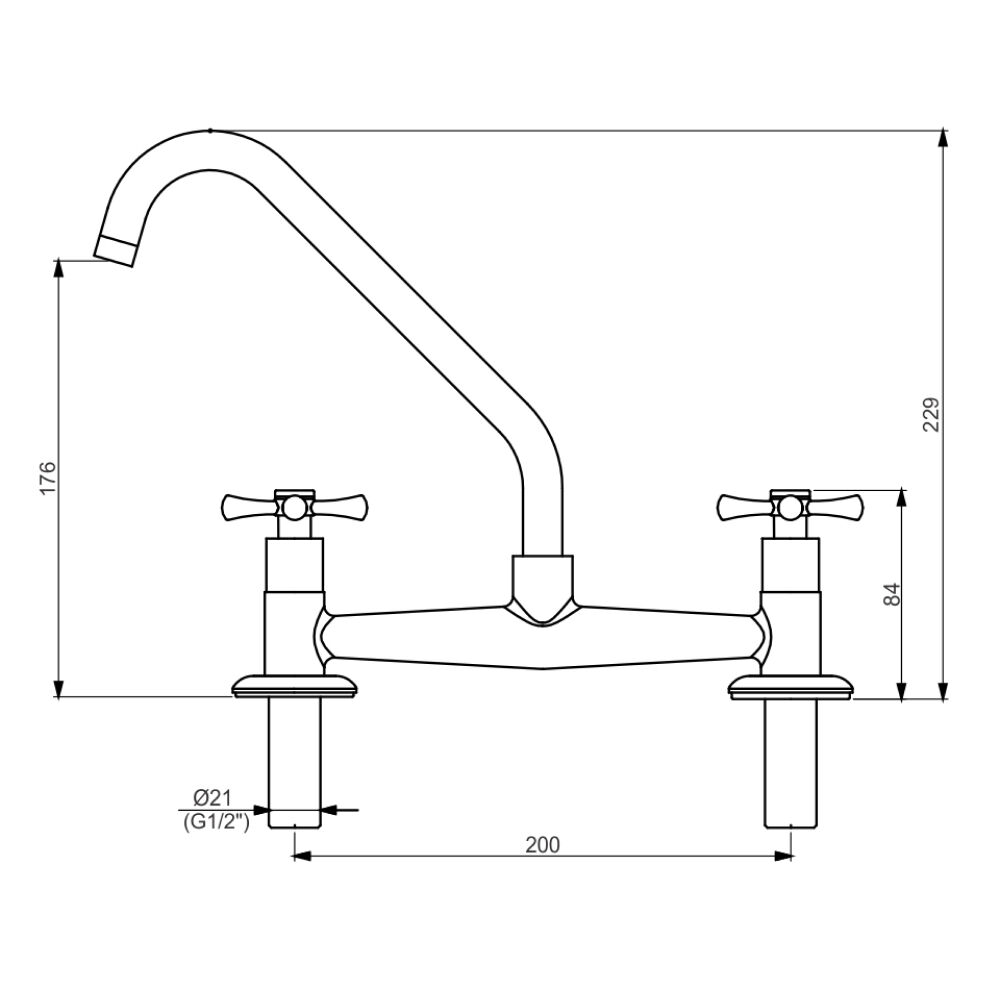 Misturador para Cozinha Job com Bica M&oacute;vel Cromado Perflex