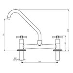 Misturador para Cozinha Job com Bica M&oacute;vel Cromado Perflex