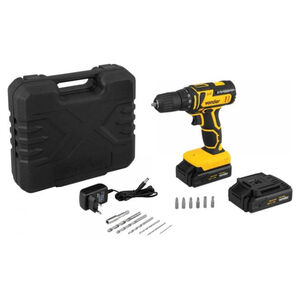 Parafusadeira Furadeira 3/8" 10mm &agrave; Bateria 20V Carregador Bivolt PFV020 Vonder