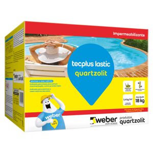 Impermeabilizante Tecplus Lastic 18kg Cinza Quartzolit