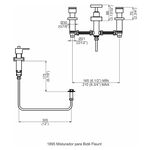 Misturador para Bid&ecirc; Preto Fosco Color Flaunt Perflex