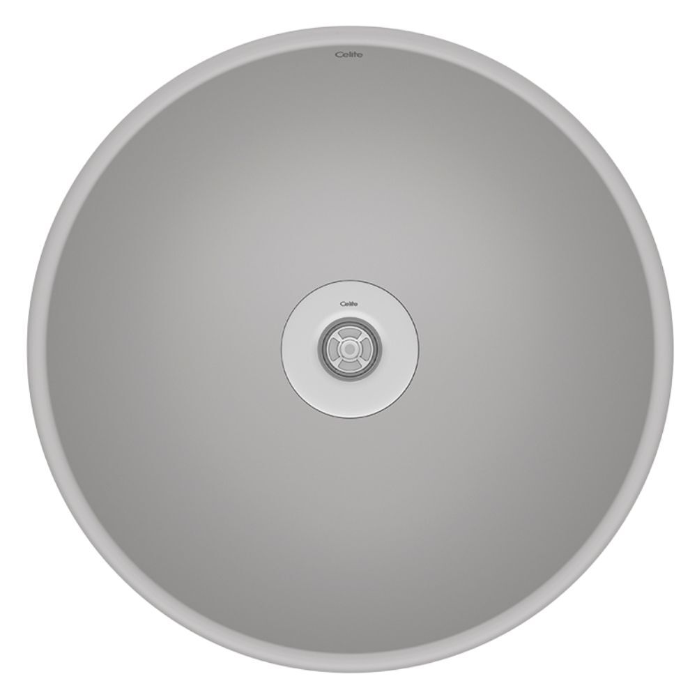 Cuba de Apoio Redonda R1 35cm Branca Celite