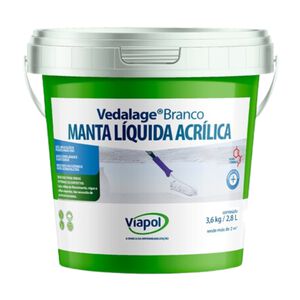 Manta L&iacute;quida Acr&iacute;lica Vedalage Branca 3,6Kg Viapol