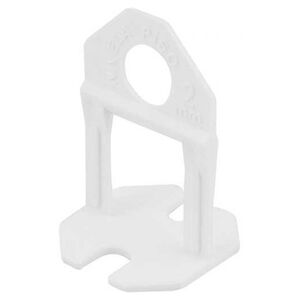 Espa&ccedil;ador e Nivelador para Piso 2mm com 100 Pe&ccedil;as Branco Vonder