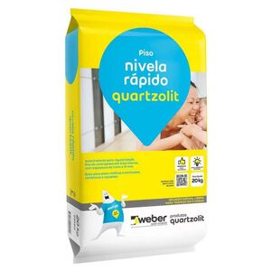 Argamassa Uso Interno Nivela R&aacute;pido 20kg Quartzolit