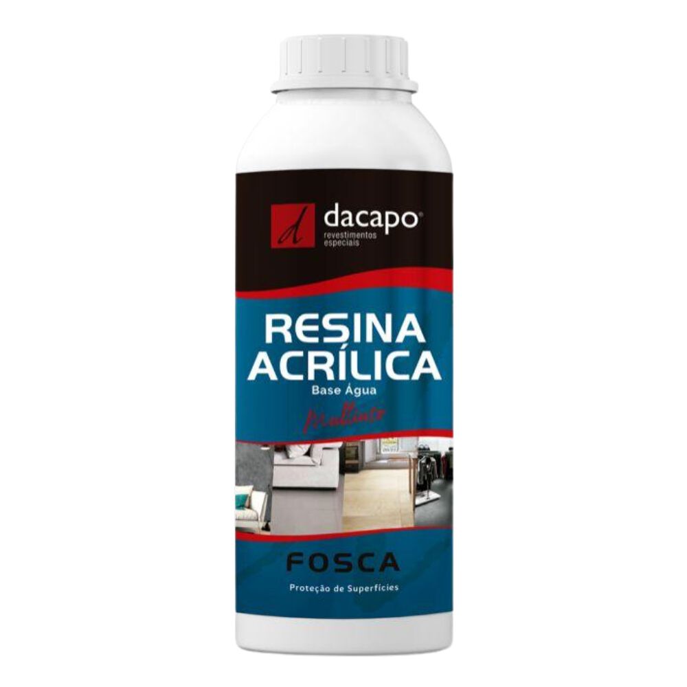 Resina Acrílica Acabamento Interno Piso Cimento Queimado 1L Dacapo ...