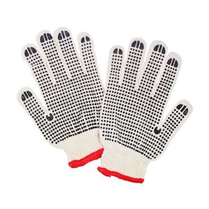 Luva Tricotada Punho El&aacute;stico 3 Fios com Pigmentos na Palma Plastcor