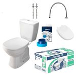 Kit Vaso Sanit&aacute;rio com Caixa Acoplada e Itens de Instala&ccedil;&atilde;o Loren One Branco Lorenzetti