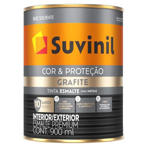 Esmalte Fosco Cor & Prote&ccedil;&atilde;o 900mL Grafite Suvinil