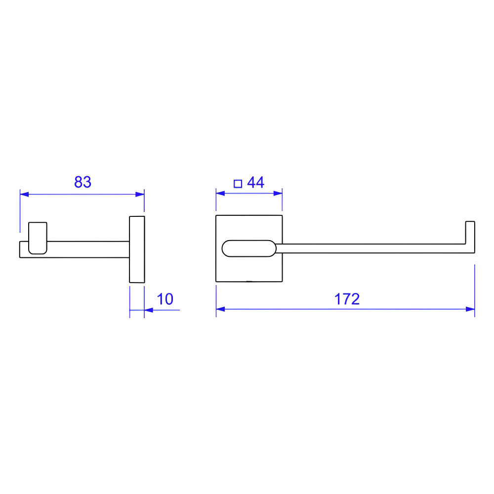Papeleira Polo Black Noir Deca