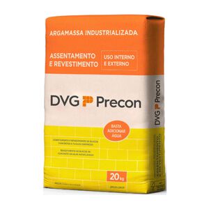 Argamassa Uso Interno e Externo de Assentamento e Revestimento para Blocos de Concreto e Cer&acirc;micos DVG Precon