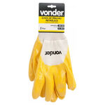 Luva de Malha com Borracha Nitr&iacute;lica MNV0002 Tamanho 10 Amarela Vonder