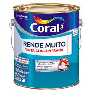 Tinta Acr&iacute;lica Standard Fosco Rende Muito 3,2L Coral