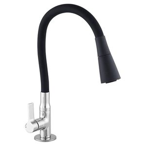 Torneira de Bancada M&oacute;vel Duo Black Soft C70 6367 Le&atilde;o