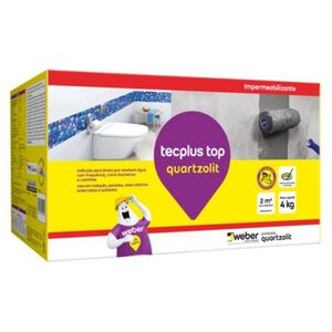 Impermeabilizante Tecplus Top Cinza 4kg Quartzolit