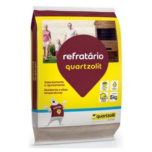 Argamassa Refrat&aacute;rio Uso Externo 5kg Cinza Quartzolit